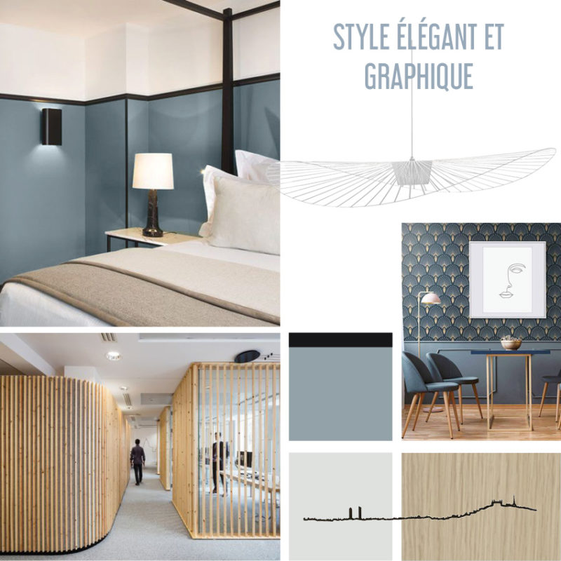 tendance office notarial bleu et bois