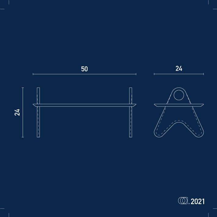 plan blanc sur bleu de la table de pique-nique mezze