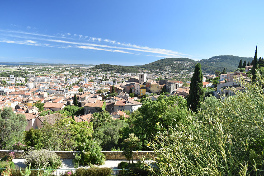 vue sur hyères de la villa noailles