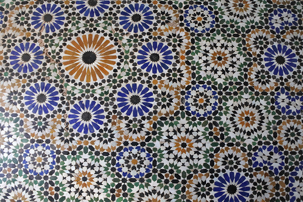 carrelage coloré palais bahia marrakech