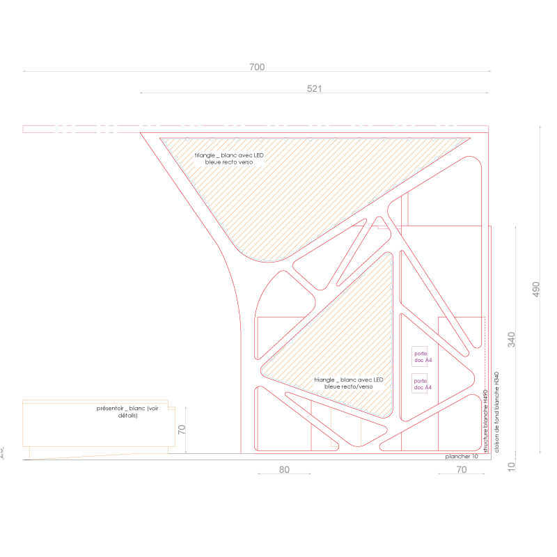 Plan de fabrication stand polyone