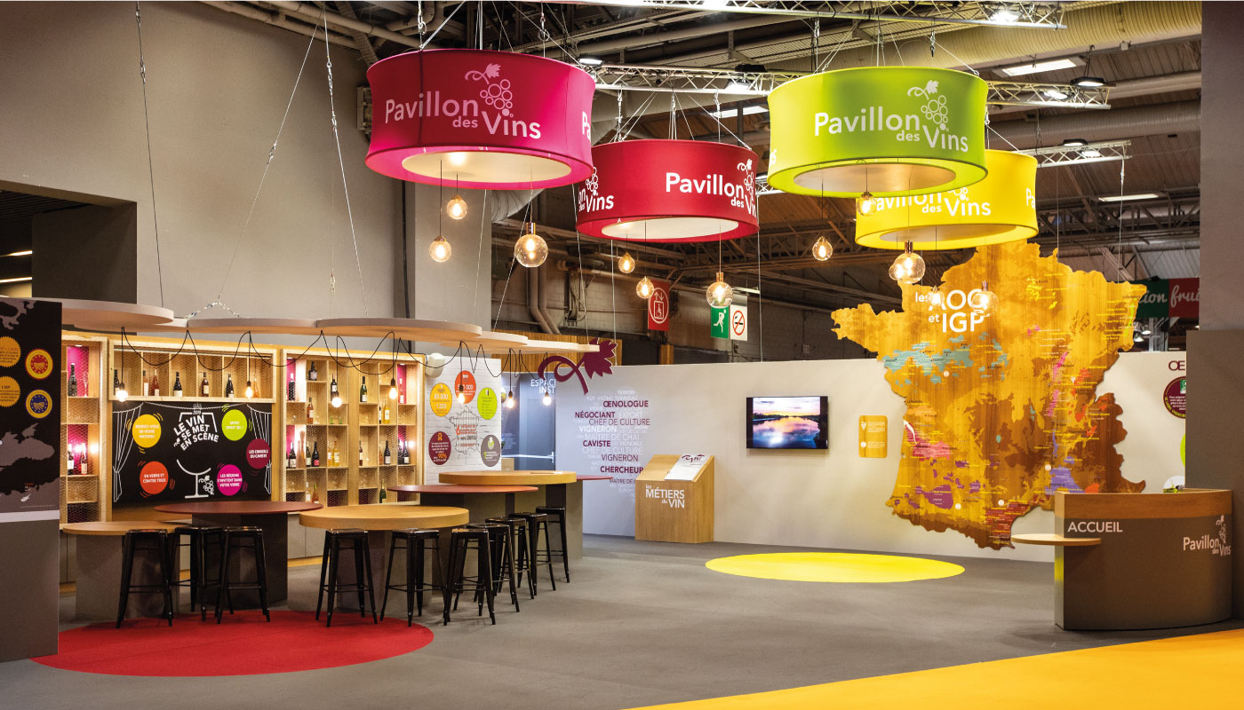 Stand Pavillon Vin au salon de l'agriculture